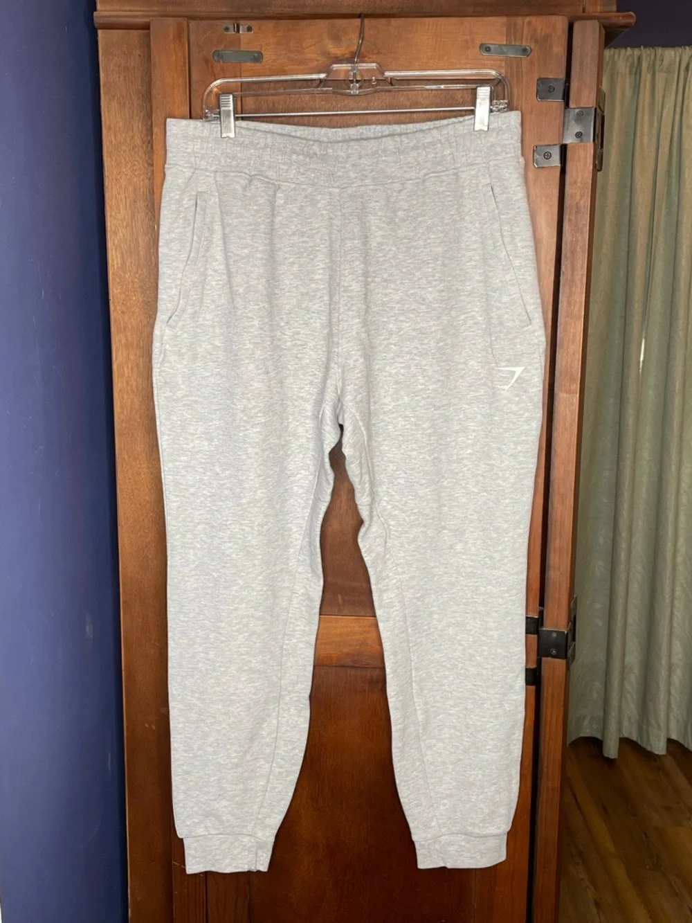Gymshark Training Fleece Joggers Gray Sweatpants Athletic Loungewear Sporty L - Picture 5 of 10